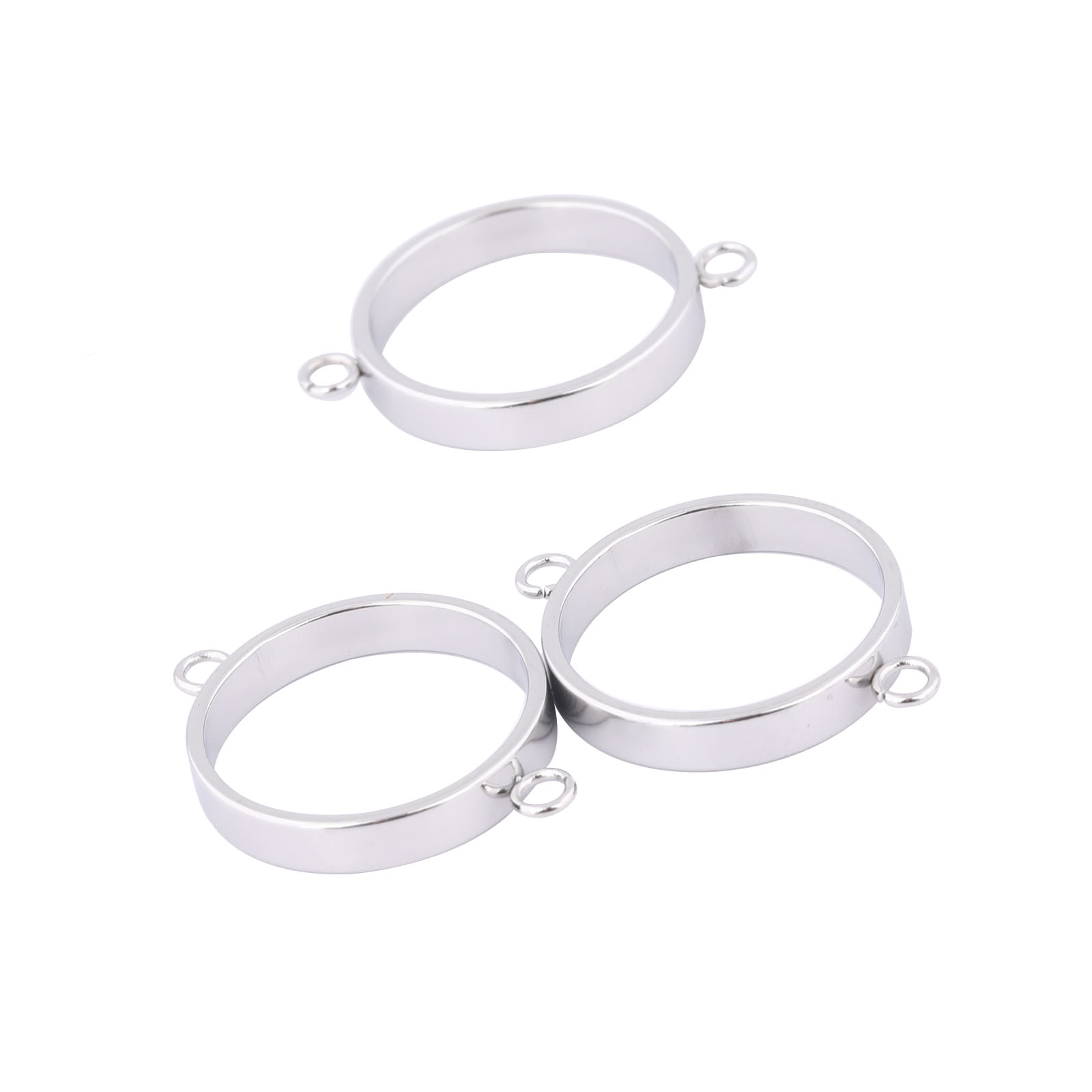 Resin Art Gift Ideas - 10pcs สแตนเลสสตีล 14 มม.เปิด BEZEL สร้อยข้อมือ