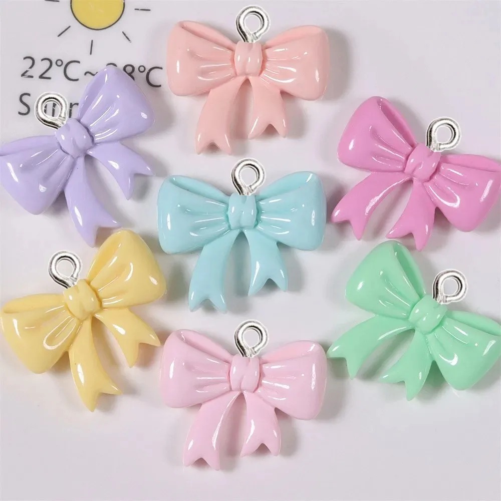 10 ชิ้น ชาร์มเรซิ่นรูปโบว์สีลู - Resin Art Gift Ideas บทวิจารณ์และราคา