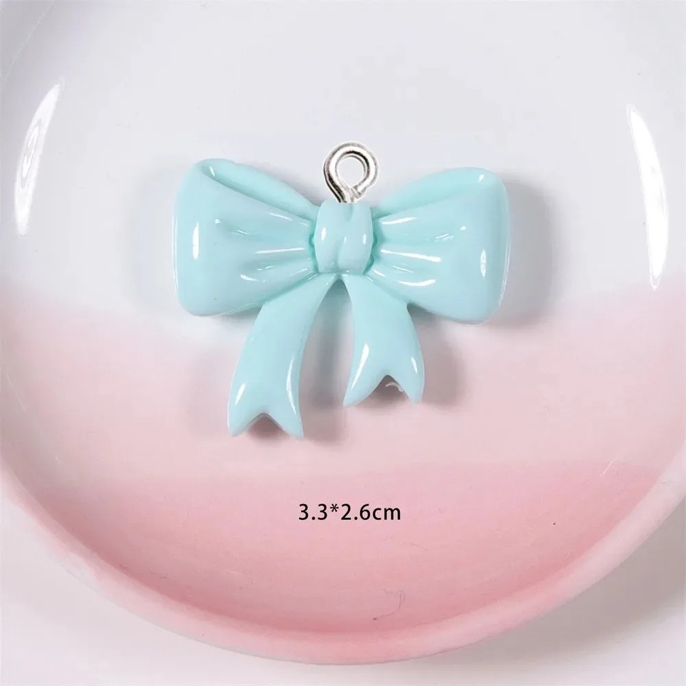 10 ชิ้น ชาร์มเรซิ่นรูปโบว์สีลู - Resin Art Gift Ideas บทวิจารณ์และราคา