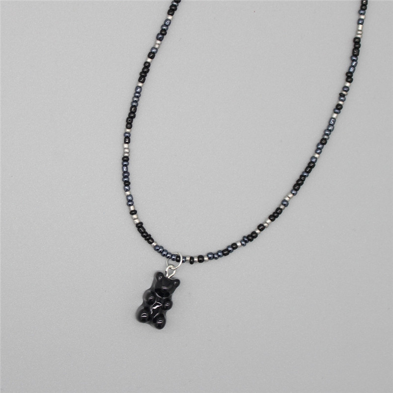 ใหม่โบฮีเมียเกาหลีคนรักที่มีสี - Resin Art Necklace บทวิจารณ์และราคา