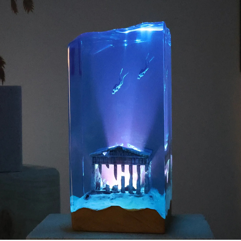 งานศิลปะตกแต่งบ้านแนวทะเลใหม่  - Resin Art With Wood บทวิจารณ์และราคา