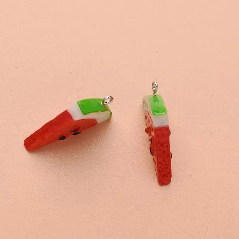จี้เรซิ่นรูปแตงโมสามเหลี่ยมสอง - Resin Art Gift Ideas บทวิจารณ์และราคา