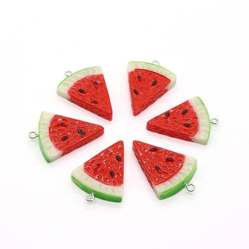 จี้เรซิ่นรูปแตงโมสามเหลี่ยมสอง - Resin Art Gift Ideas บทวิจารณ์และราคา