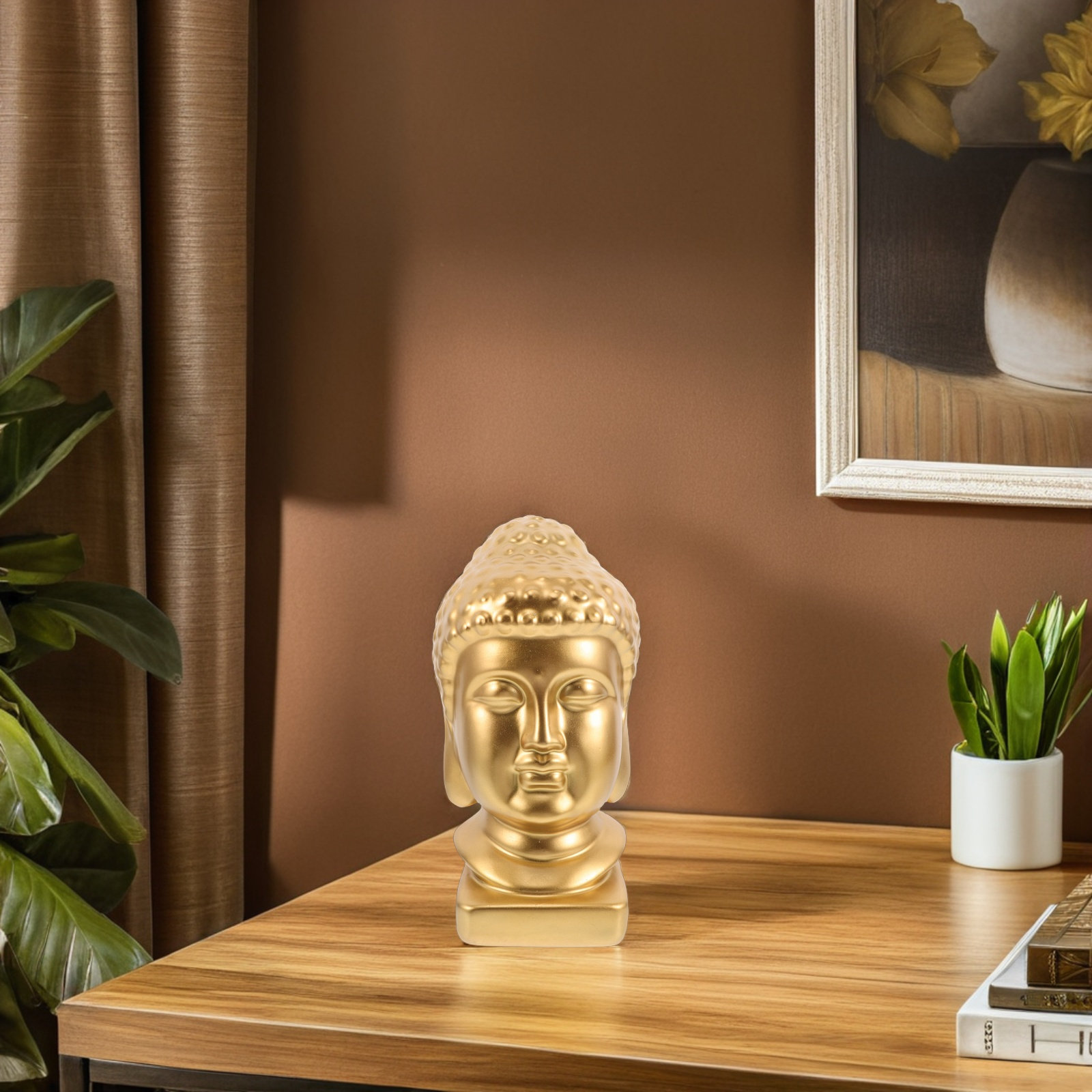 รูปปั้นศีรษะพระพุทธรูปเรซิน งา - Resin Art Decor บทวิจารณ์และราคา
