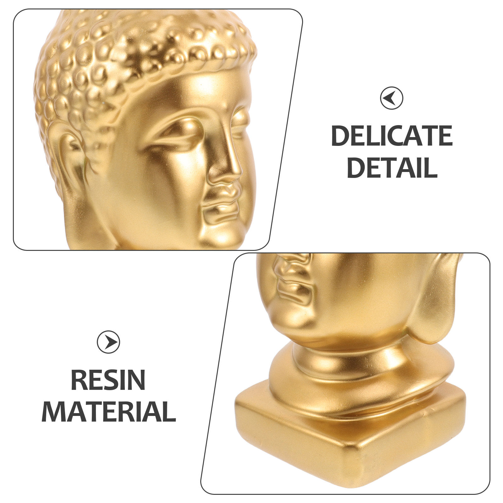 รูปปั้นศีรษะพระพุทธรูปเรซิน งา - Resin Art Decor บทวิจารณ์และราคา