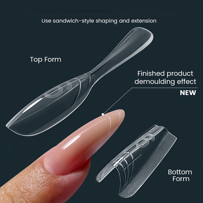 แบบฟอร์มเล็บแบบสองรูปแบบ 240 ช - Resin Art Templates Free บทวิจารณ์และราคา