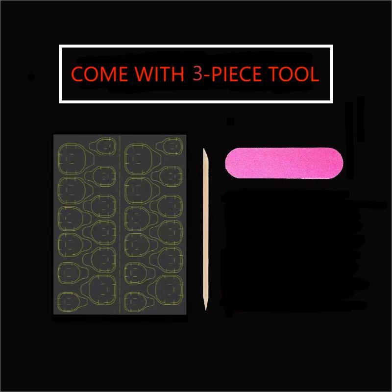 เล็บปลอมแบบกดติด 10 ชิ้น สีฟ้า - Resin Art Decor บทวิจารณ์และราคา