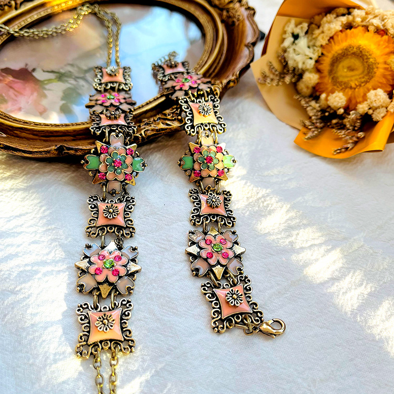 ชุดเครื่องประดับสร้อยคอและกำไล - Resin Art Necklace บทวิจารณ์และราคา