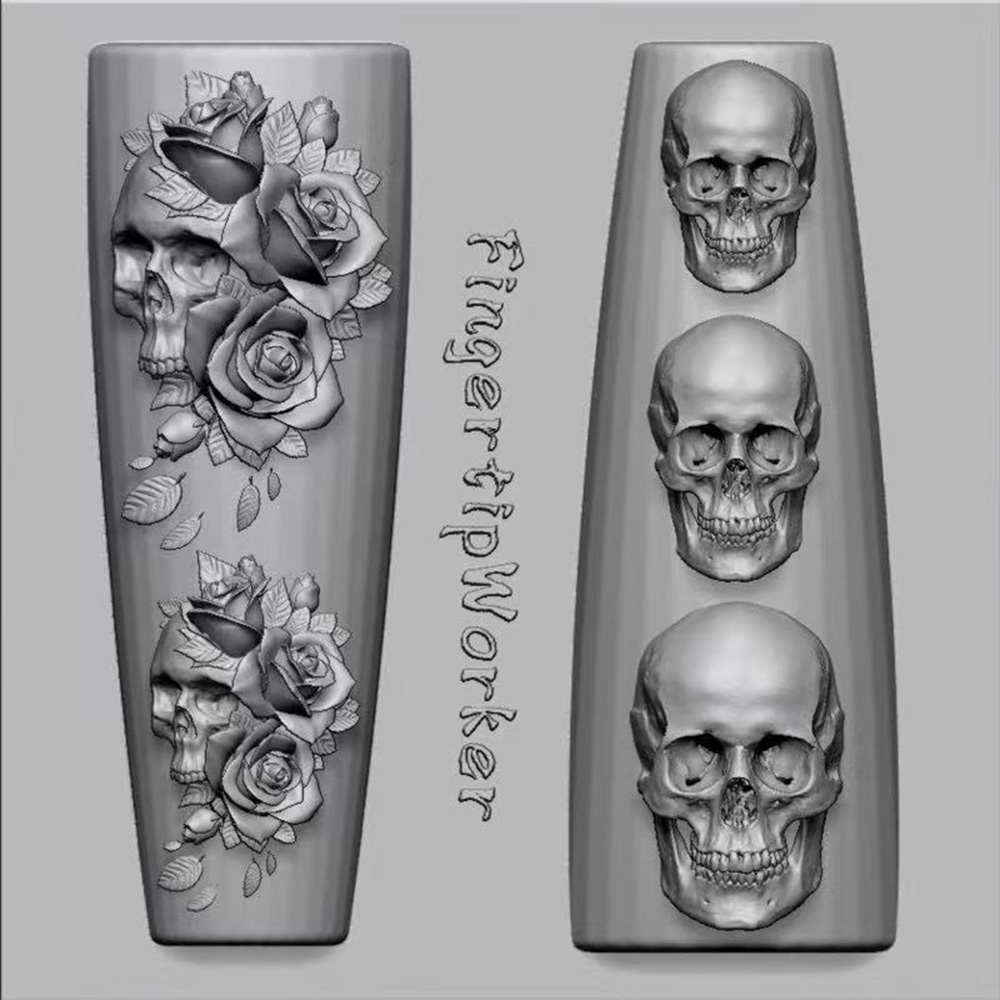 ชุดแม่พิมพ์ซิลิโคนลายหัวกะโหลก - Resin Art Templates Free บทวิจารณ์และราคา