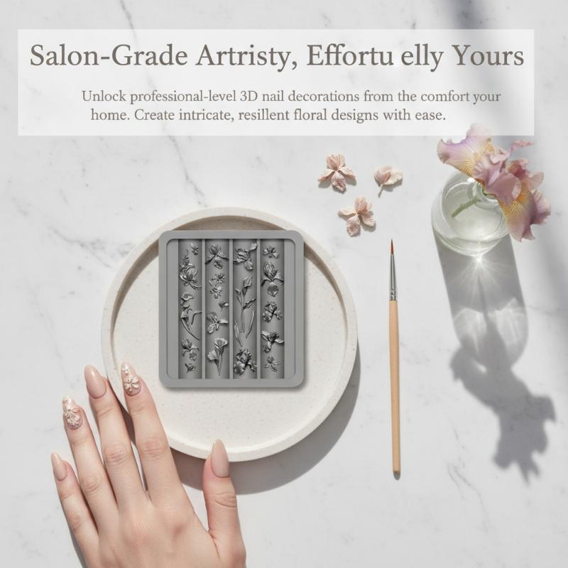 1 ชิ้นเรซิ่นใส 3D ลายดอกไม้สาม - Resin Art Templates Free บทวิจารณ์และราคา