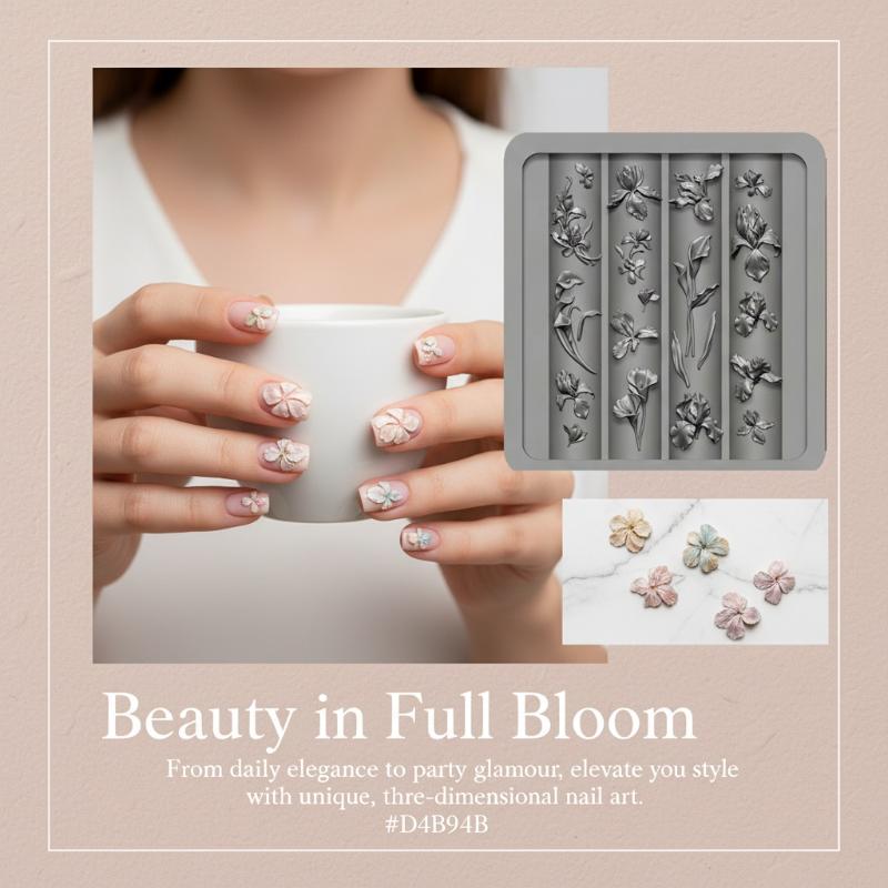 1 ชิ้นเรซิ่นใส 3D ลายดอกไม้สาม - Resin Art Templates Free บทวิจารณ์และราคา