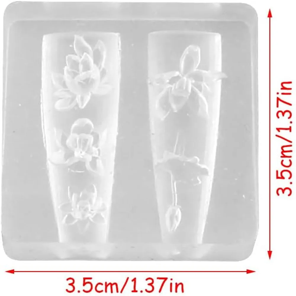 3D หนามเล็บซิลิโคนแม่พิมพ์แกะส - Resin Art Templates Free บทวิจารณ์และราคา