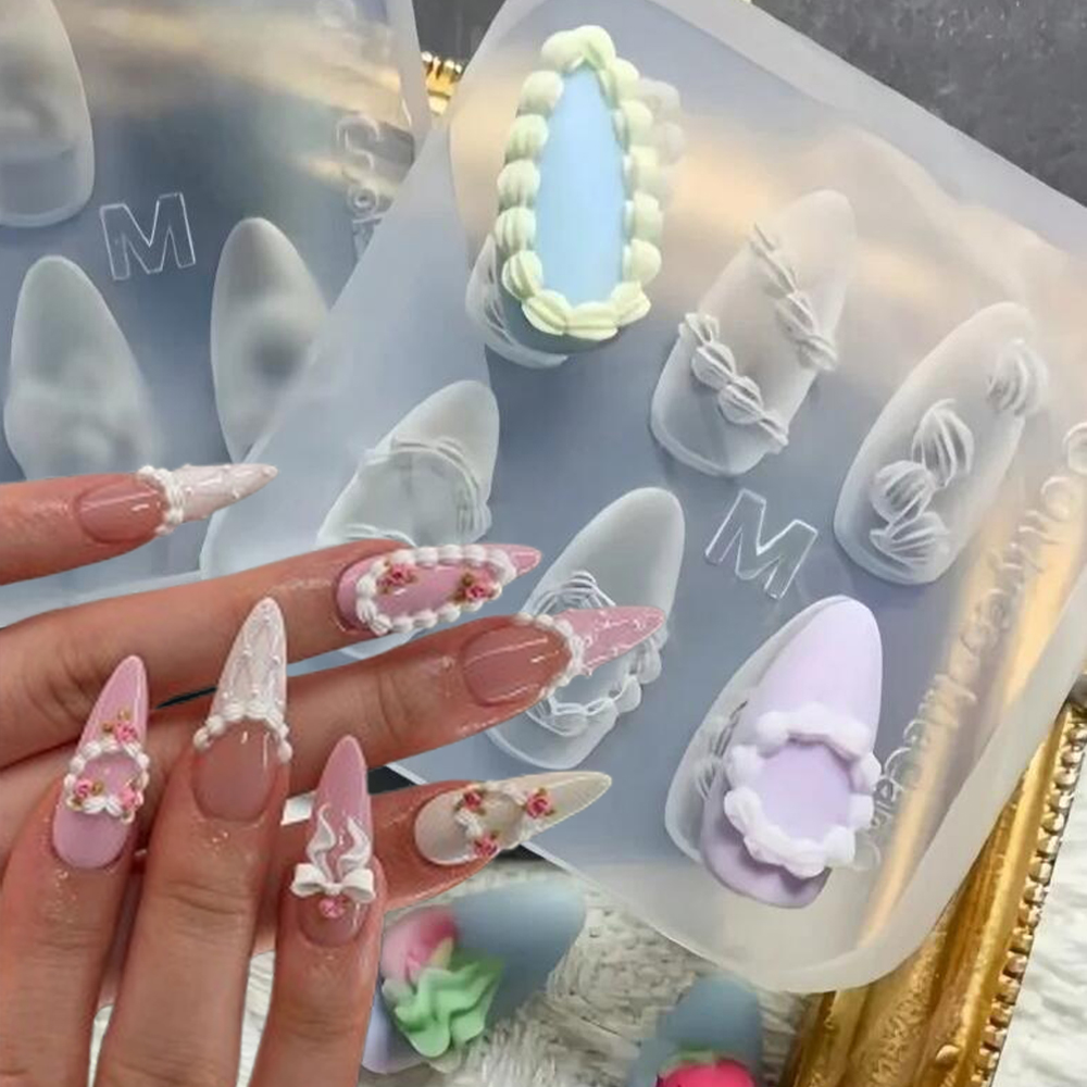 แม่พิมพ์ซิลิโคนสำหรับทำเล็บลาย - Resin Art Templates Free บทวิจารณ์และราคา
