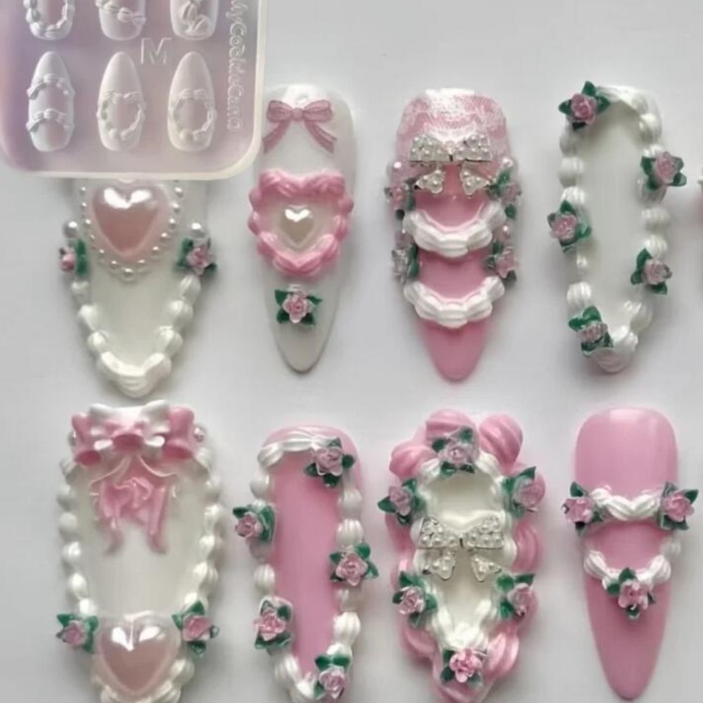 แม่พิมพ์ซิลิโคนสำหรับทำเล็บลาย - Resin Art Templates Free บทวิจารณ์และราคา