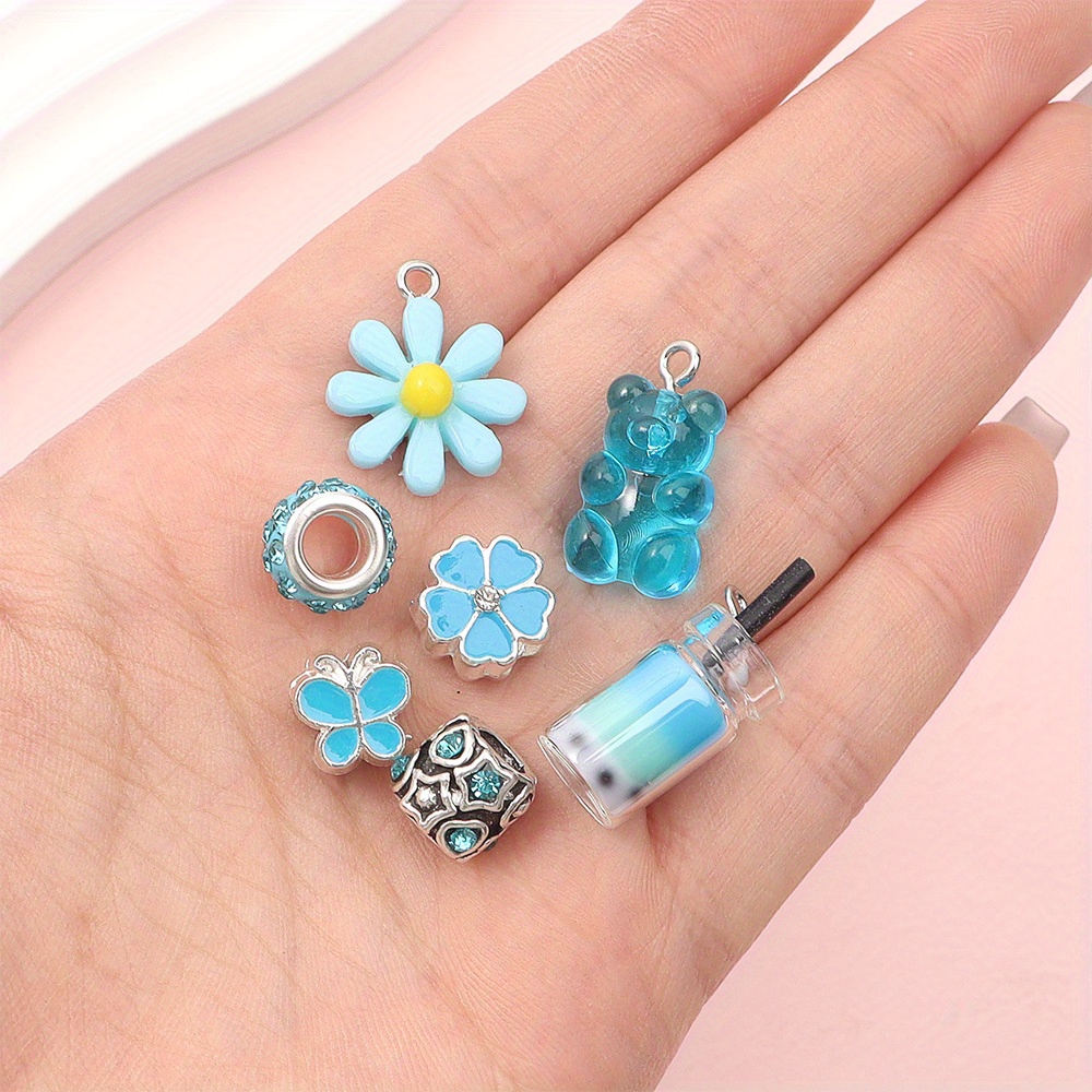 62 ชิ้นผสมสียุโรปขนาดใหญ่ลูกปั - Resin Art Beach Theme บทวิจารณ์และราคา