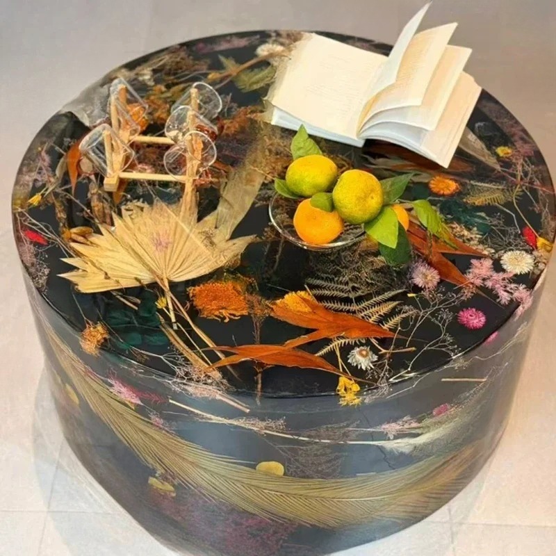 โต๊ะกาแฟทรงกลมเรซินศิลปะระดับไ - Resin Art With Wood บทวิจารณ์และราคา