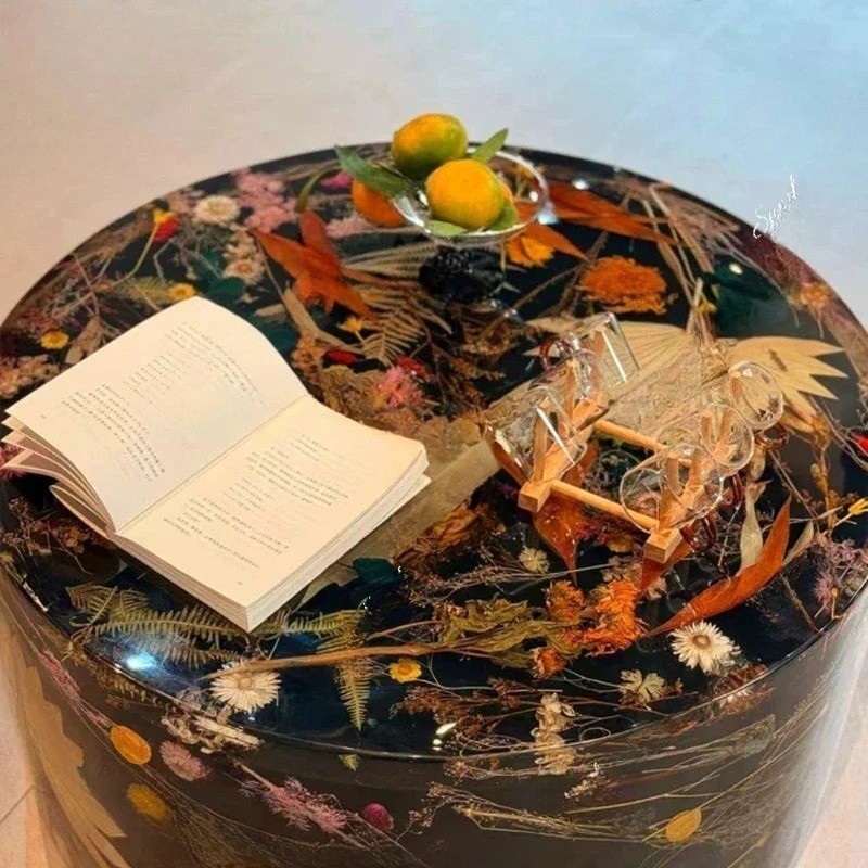 โต๊ะกาแฟทรงกลมเรซินศิลปะระดับไ - Resin Art With Wood บทวิจารณ์และราคา