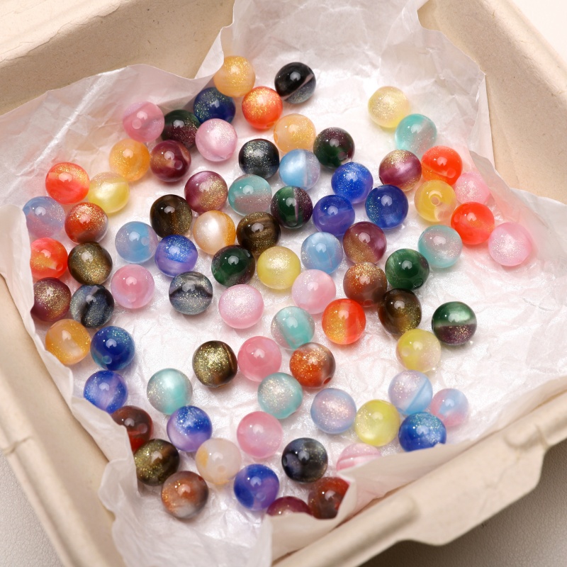 ลูกปัดเรซิ่นกลิตเตอร์ขนาด 8 มม - Resin Art Necklace บทวิจารณ์และราคา