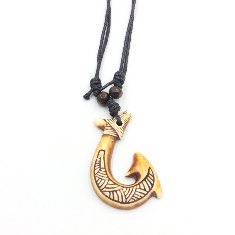 นิวซีแลนด์ Maori fishhook สร้อ - Resin Art Necklace บทวิจารณ์และราคา