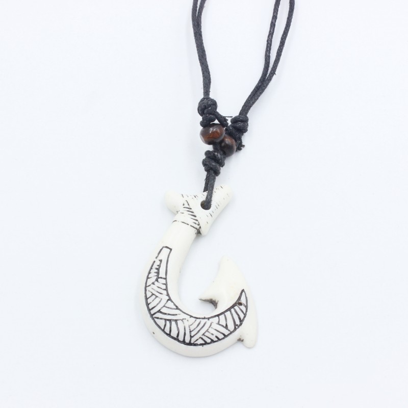 นิวซีแลนด์ Maori fishhook สร้อ - Resin Art Necklace บทวิจารณ์และราคา