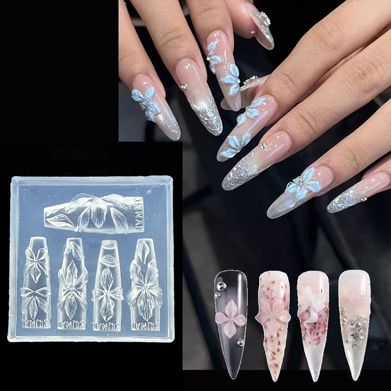 แม่พิมพ์ทำเล็บ 3 มิติ ลายดอกไม - Resin Art Templates Free บทวิจารณ์และราคา