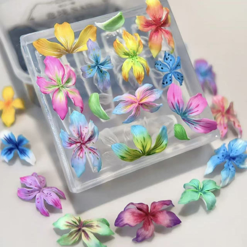 แม่พิมพ์ทำเล็บ 3 มิติ ลายดอกไม - Resin Art Templates Free บทวิจารณ์และราคา
