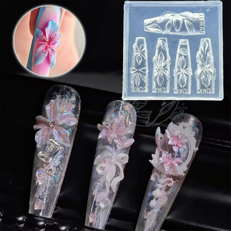 แม่พิมพ์ทำเล็บ 3 มิติ ลายดอกไม - Resin Art Templates Free บทวิจารณ์และราคา