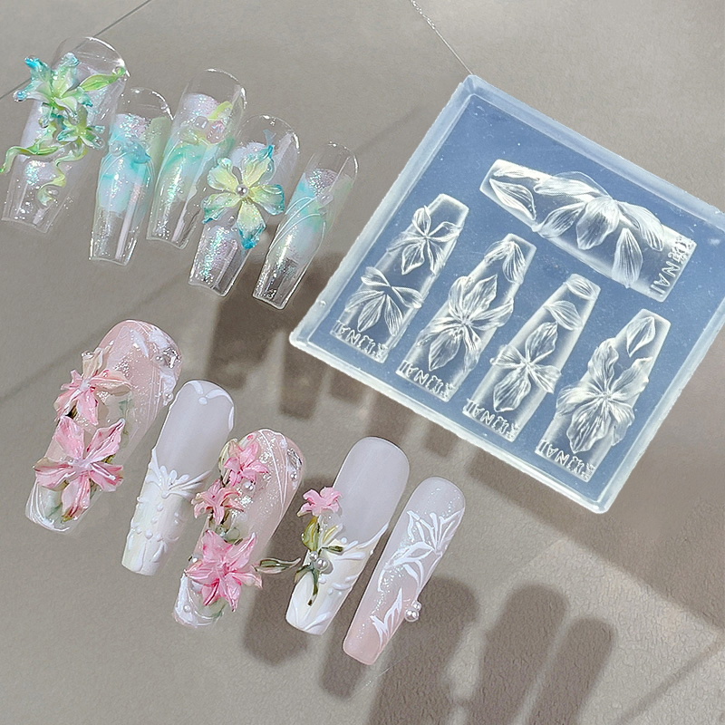 แม่พิมพ์ทำเล็บ 3 มิติ ลายดอกไม - Resin Art Templates Free บทวิจารณ์และราคา
