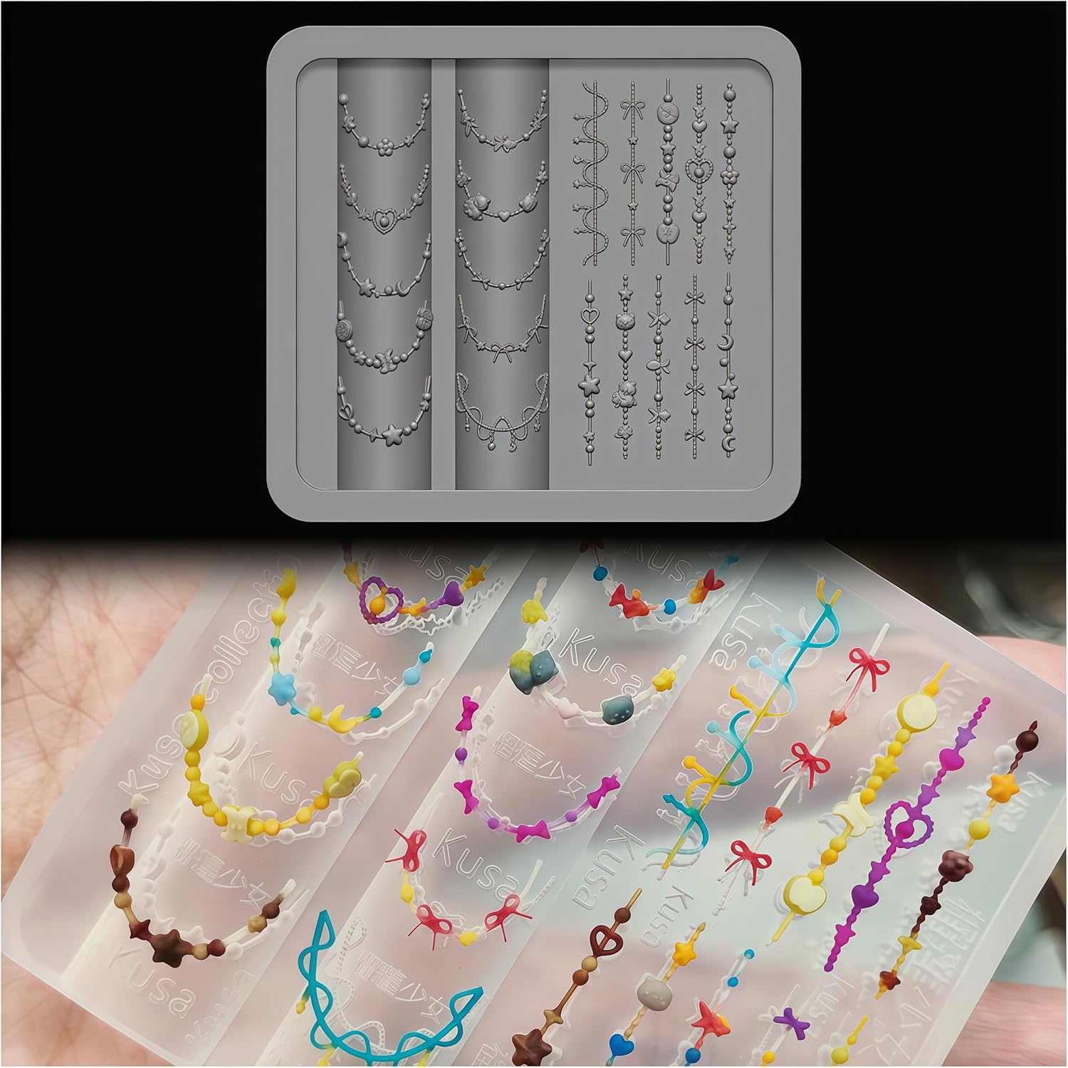 แม่พิมพ์ซิลิโคนสำหรับทำสร้อยลู - Resin Art Necklace บทวิจารณ์และราคา