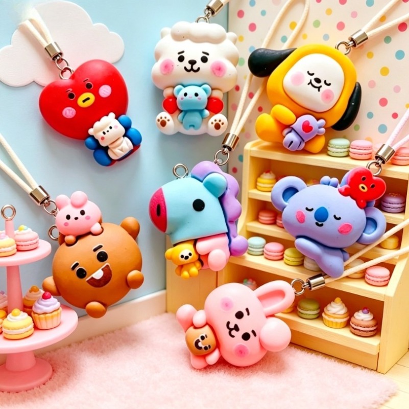 ชุด 7 ชิ้น BT21 ชาร์มการ์ตูนเร - Resin Art Gift Ideas บทวิจารณ์และราคา