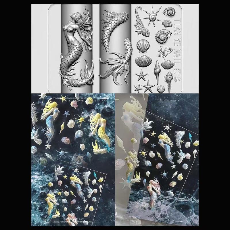 แม่แบบลายเล็บ 3 มิติ ซิลิโคนนิ - Resin Art Templates Free บทวิจารณ์และราคา