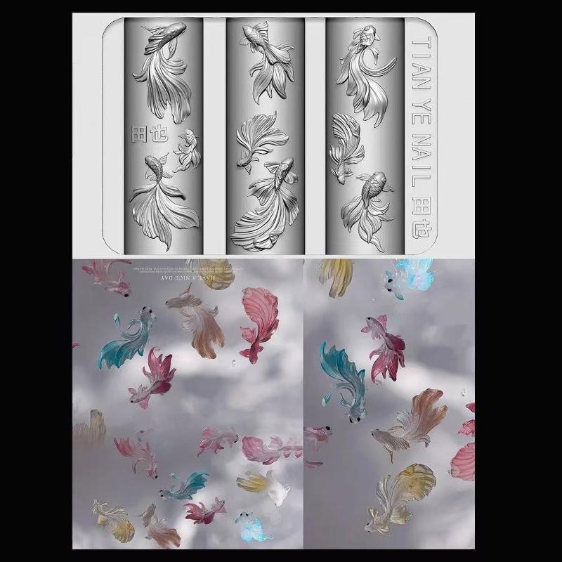 แม่แบบลายเล็บ 3 มิติ ซิลิโคนนิ - Resin Art Templates Free บทวิจารณ์และราคา