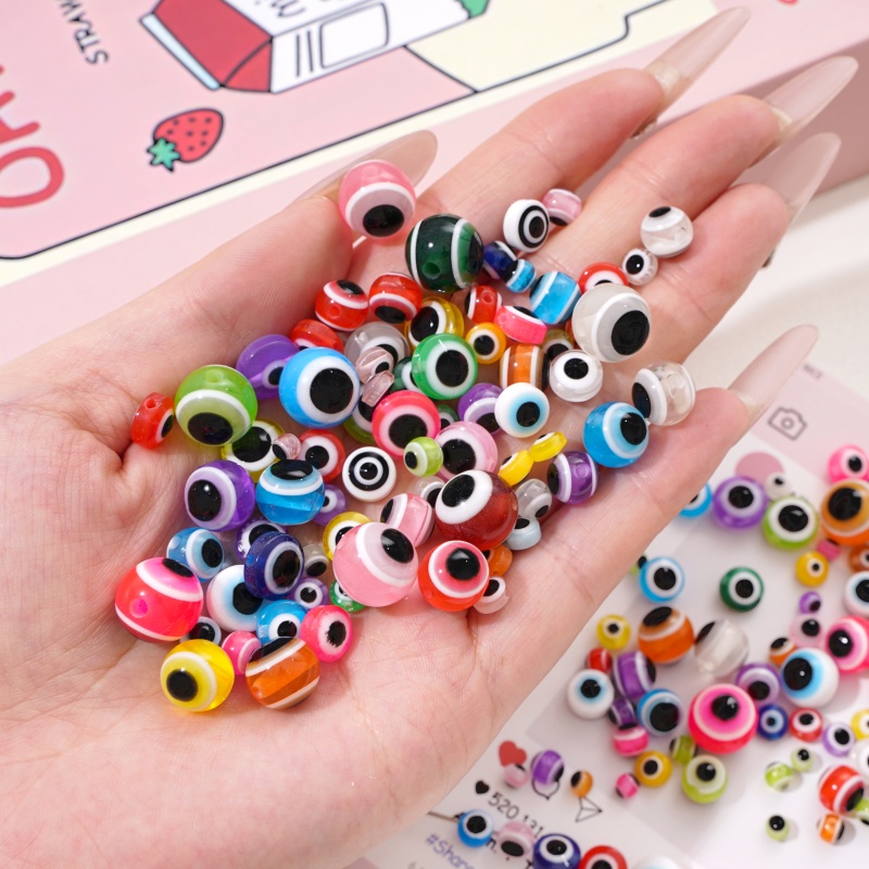 ลูกปัดเรซินรูปตาปีศาจขนาด 12 ม - Resin Art Necklace บทวิจารณ์และราคา