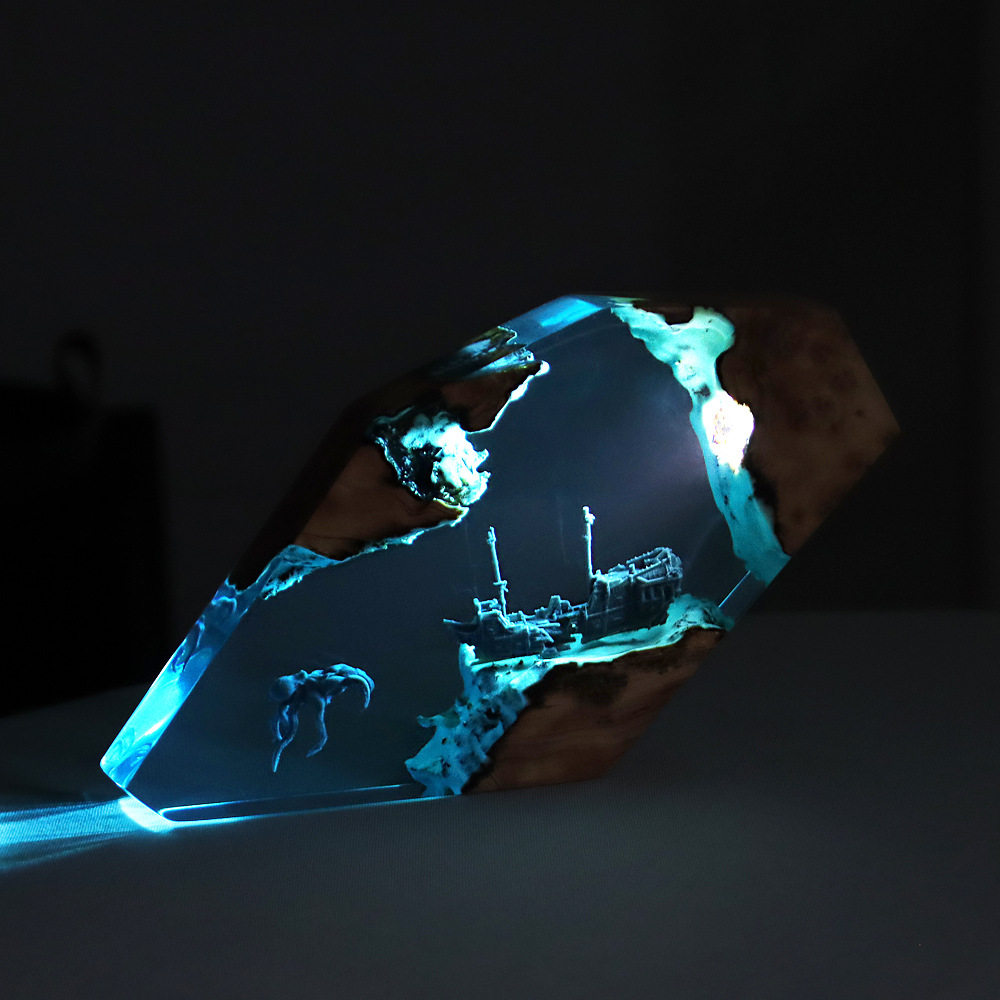 งานศิลปะตั้งโต๊ะรูปกวางนางฟ้าใ - Resin Art Decor บทวิจารณ์และราคา