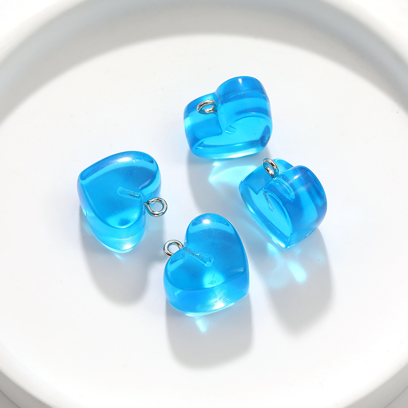 10pcs 15x18MM Multicolor โปร่ง - Resin Art Necklace บทวิจารณ์และราคา