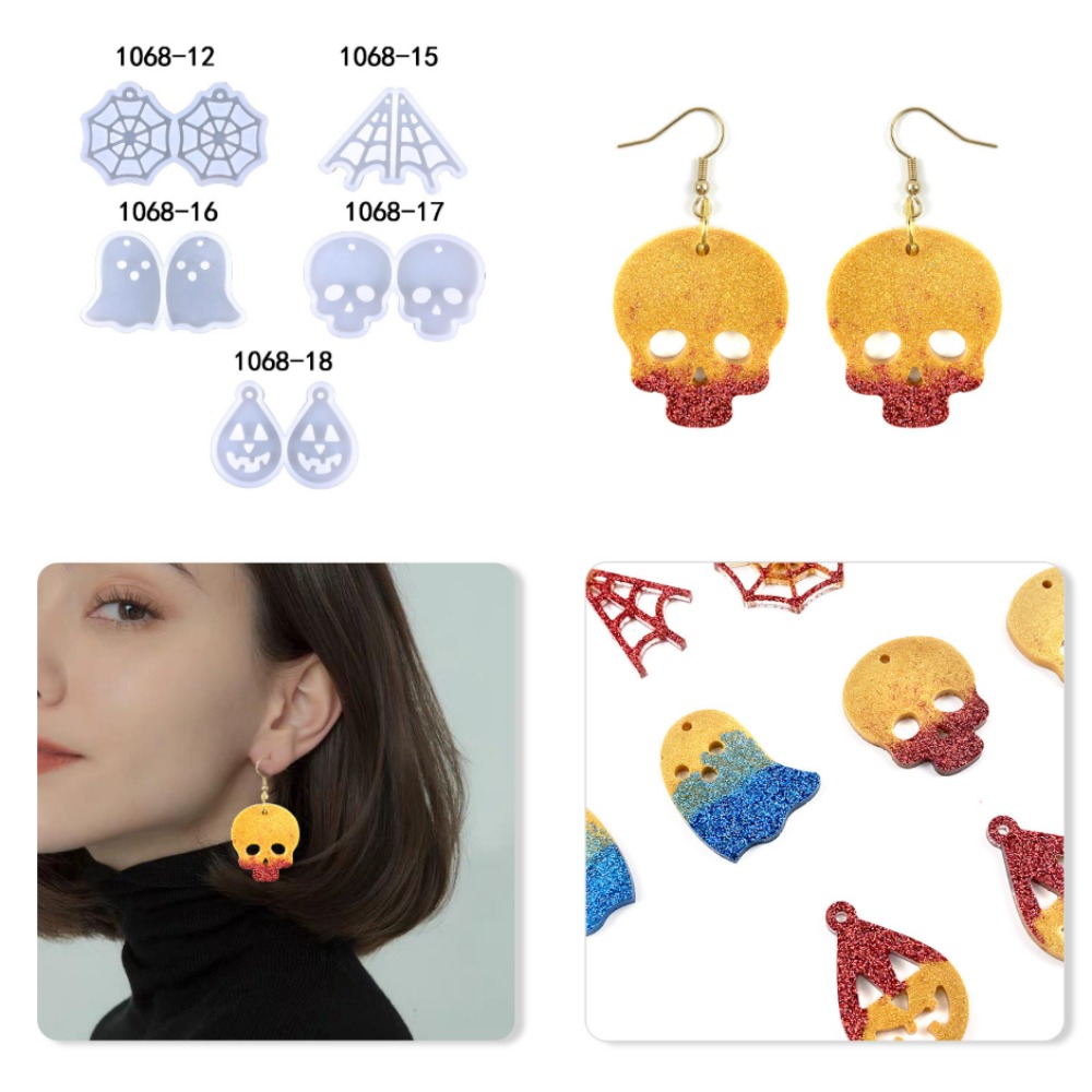 แม่พิมพ์ซิลิโคนรูปผีน่ารักวิบว - Resin Art Necklace บทวิจารณ์และราคา