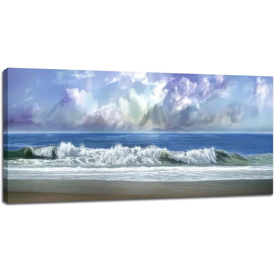 Blue Ocean เย็บปักถักร้อยเพชร  - Resin Art Beach Theme บทวิจารณ์และราคา